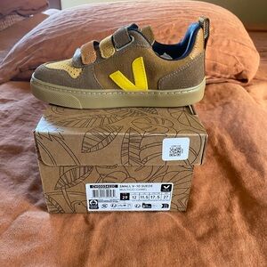 Veja Kids' Tan and Yellow Sneakers